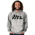 thumbnail image 3 of Mr Husband To Be Newlywed Groom Hoodie Hooded Sweatshirt Men Brisco Brands L, 3 of 6