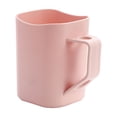 thumbnail image 2 of Sentmoon Toothbrush Cup Mouthwash Cups Bathroom Cups Brushing Cup Rinsing Cup Couple Toothbrush Cup Creatives Handle Jar Cup Plastic Thickened Stacked Cup, 2 of 9