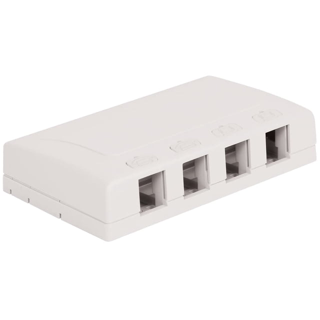 Caja de Montaje Superficial ICC Elite con 4 Puertos Modulares
