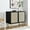 Black, variant on Modway Chaucer Particleboard and Laminate Accent Cabinet in Oak