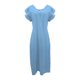 thumbnail image 3 of Vestido de Verano para las Mujeres sin Mangas Cuello en V con Mangas Voladoras, Color Sólido Y Vestido Sexy Fluido para las Mujeres, 3 of 6