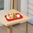 thumbnail image 6 of Fancyes Rectangular Serving Tray Coffee Table Trays Countertop Organizer Food Service Tray Cafeteria Trays for Home Ottoman 30.5x26.5x2.1cm, 6 of 8