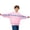 Pink-A, variant on WhouRiu Boys Girls Letter Print Sweatshirts Kids Unisex Autumn Casual Fashion Crew Neck Pullover