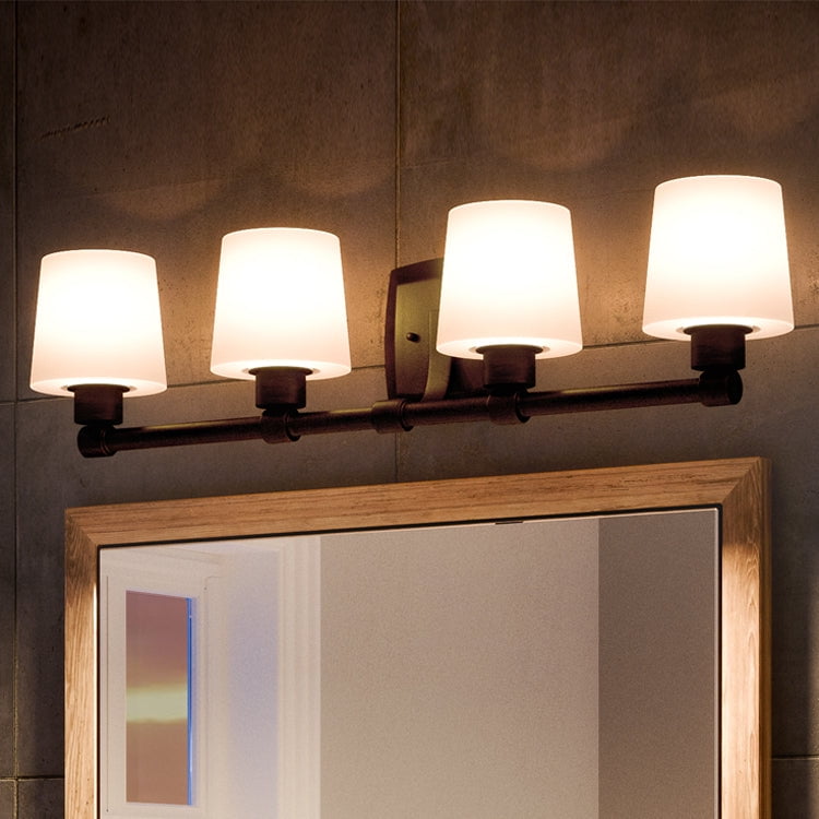 Luxury Industrial Indoor Bath Fixture, 7.25''H x 30.375''W, with Modern