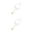 thumbnail image 3 of Qarigey Aleación anillo ajustable mano arnés cadena mujer chica mano joyería oro 2piezas Qarigey CBP592907, 3 of 5
