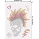 thumbnail image 2 of Transferencias de calor punk, pegatinas de transferencia de calor de rock, parches termoadhesivos, calcomanías de transferencia de calor lavables, 2 of 7