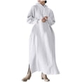 thumbnail image 4 of cfhntfmh Robes Grande Taille pour Femmes à Manches Longues Chandails à Capuchon Doux Robe Chandail Chaude en Molleton Fluide Longue Robe Maxi, 4 of 7