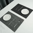 thumbnail image 4 of Mosey Placemat Heat Resistant Durable Table Place Mat Reusable Striped Dining Table Mat for Home Kitchen Decoration, 4 of 7