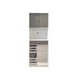 thumbnail image 3 of Mueble Organizador Alacena Cocina Vitrina Puertas Cajones Blanco con Gris, 3 of 5