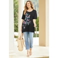 thumbnail image 3 of Catherines Women's Plus Size Slub Knit Sparkling Sequin Tee, 3 of 3