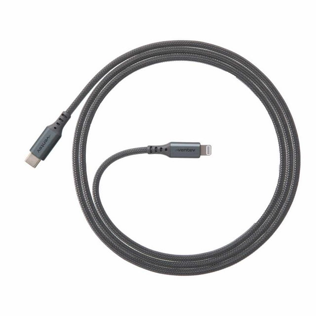 Ventev Câble de Charge/synchronisation en Alliage USB-C vers Lightning 4 Pieds en Acier