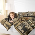 thumbnail image 4 of Homewish Jungle Bear Elk Bedding Comforter Set,Rustic Pine Cone Twin Comforter Sets,Retro Bull Skull Bedding Set For Boys Teens,Ultra Soft Home Decor Reversible,2-Piece, 4 of 8
