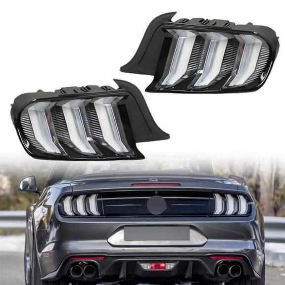 LED Sequential Tail Lights For 2015 2016-2022 Ford Mustang Euro Style Brake Lamp