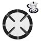 thumbnail image 1 of Soporte para olla Moka de acero para estufa de gas, reductor de anillo de gas de metal, anillo de estante reductor de cafetera para cocinar, 1 unidad, negro, 1 of 5