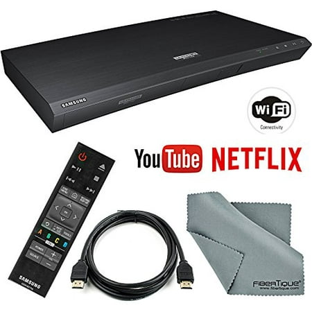 Samsung UBD-K8500 4K Wi-Fi & 3D Blu-Ray Disc Player with HDMI Cable + Remote + FiberTique Cleaning