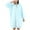 Blue, variant on Rohuuque Women's Robes with Hood Fleece Soft Bathrobes Solid Color Long Sleeve Absorbent Quick Dry Couple Matching Loungewear Blue