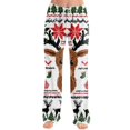 thumbnail image 2 of UDAUDU Christmas Pajamas Pants for Women Sleepwear Xmas Graphic Wide Leg Pants Drawstring Stretch Casual Fall Pajama Pants S, 2 of 6