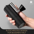 thumbnail image 3 of Jinsinto Manual Coffee Grinder with Folding Handle, Stainless Steel Conical Burr, Adjustable Internal Setting, Manual Coffee Grinder for Espresso Filter Coffee - Black 15*5.5cm, 3 of 5