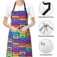 thumbnail image 6 of Lsque Cassette Tapes Waterproof Apron Chef Aprons for Men Heavy Duty Chemical Work Apron Extra Long Grilling Aprons with Adjustable Bib Apron, 6 of 9