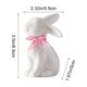 thumbnail image 3 of Uuiauoio 1 pc Mini Ceramic Rabbit Figurines, Porcelain Easter Bunny Decorations for Home, Tabletop Ornament, Tea Ceremony Pet, 3 of 6