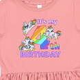 thumbnail image 4 of Inktastic It's My 4th Birthday Unicorn Girls Toddler Dress, 4 of 5