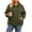 Army Green, variant on Molidfa Women's Plus Size Full Zip Hoodie - Oversized Drop Shoulder Sweatshirt with Pockets