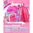 thumbnail image 4 of Unicorn Plush Backpack For Girls, Cute Soft Pu Leather Toddler School Book Bag, Kawaii Fluffy Kids Backpacks., 4 of 4