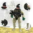 thumbnail image 3 of Set de juguetes militares MQSTARSRISE Army Men para niños de 4 a 7 años con armas, 3 of 7