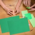 thumbnail image 4 of LEEYNEER 10 Pcs Card Making Supplies Colored Computer Paper Thick Green A4, 4 of 8