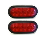 MaxxHaul 80684 6" LED Submersible Oval LED Stop/Turn Trailer Tail Light - 2 Pack DOT CERTIFIED