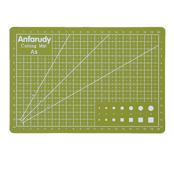 Clearance Office cabinet under $5,A5 Art Self Healing PVC Cutting Mat Double Sided Gridded Rotary For Craft Fabric 1PC