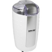 BESTKITTY Better ef 150-Watt Power Coffee Grinder | Stainl and amber | Grind Coffee | Nuts | Spes (White)