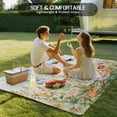 thumbnail image 5 of Fsddascl Spring Floral Outdoor Rug for Patio/Deck/Porch, Non-Slip Large Area Rug 4 x 6 Ft, Hummingbird Summer Botanical Watercolor Indoor Outdoor Rugs Washable Area Rugs, Camping Rug Carpet, 5 of 5