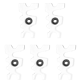 thumbnail image 1 of 5X Bridge Head Snooker Cue Rack Heads Accessory for Billiard Pool Cue Accessory,5 * Moosehead Bridge Head,Transparent, 1 of 7