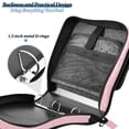 thumbnail image 6 of 3 Ring Zipper Binder with Shoulder Strap Waterproof Trapper Keeper 2 Inch D-Ring 500 Sheets Capacity Pale Pink, 6 of 8