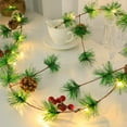 thumbnail image 5 of OEFNTAC Decorations Christmas Vines Light String Pinecone Bells Red Fruit Strip Rattan LED Plug-In Festive Home Decoration for Wall Staircase Mantel Ambience 9.84ft Outdoor Christmas Decorations, 5 of 6
