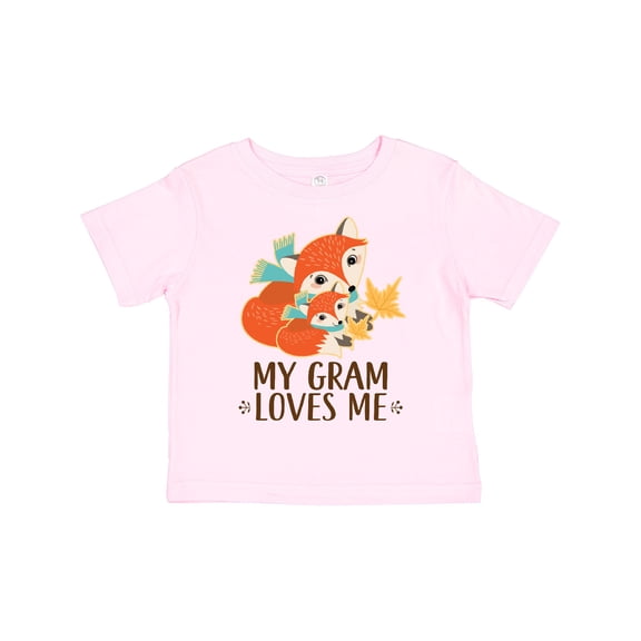 Inktastic My Gram Loves Me Fox Gift Boys or Girls Toddler T-Shirt