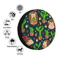 thumbnail image 5 of Gaeub Cute Hedgehogs Cactus Blue 14-17in Tire Cover, Spare Tire Cover, for Camper Caravan, Trailer, Car, Truck, SUV, Jeep - 17 inch, 5 of 9