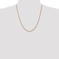thumbnail image 2 of 14k Yellow Gold 22 Inch 2.75mm Rope Chain Necklace Pendant Charm, 2 of 9