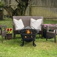 thumbnail image 3 of Endless Summer Oil Rubbed Bronze Wood Burning Outdoor Firebowl with Stars And Moons, 3 of 5