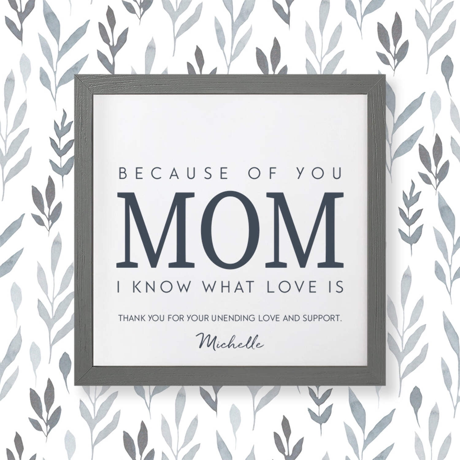 Mother's Day Birthday Personalized Print or Framed Print | Mom You Are Love