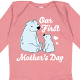 thumbnail image 4 of Inktastic Our First Mothers Day with Polar Bears Boys or Girls Long Sleeve Baby Bodysuit, 4 of 5