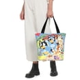 thumbnail image 5 of Kowoue Bluey Pattern Tote Bag Aesthetic Shoulder Bag, Grocery Tote with Shoulder Straps, Large Collapsible Tote with Protective Foam Lining, 5 of 6