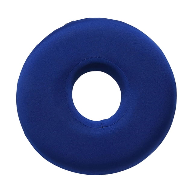 lingqin Ear Piercing Pillow Pierced Ears Support Breathable Ergonomic Washable Polyester blue round