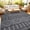 Black-gray, variant on GlowSol 8*10 Reversible Outdoor Patio Rug, Waterproof UV Protected Portable Floor Mat for Camping, RV, Balcony, Backyard, Porch & Deck,Orange Green Pink White
