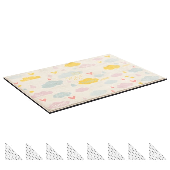 KFFKFF Rug Pad 8 x 5 ft, Non-slip Carpet Area Pad, Rug Mat Padding with Dual Surface Felt Cushion & Rubber Gripper, Hardwood Floor Protection for All Floors