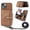 brown, variant on Jiahe Cover for iPhone 13 Pro, Wallet Case with Card Holder,Shockproof PU Leather Zipper Purese Kickstand with Adjustable Detachable Shoulder Strap Case Cover, black