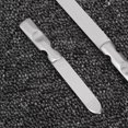 thumbnail image 3 of KAKOWELY 1 Set of 2PCS Anti-rust Nail File Stainless Steel Polishing Nail File Practical Manicure Tool Wear Resistance Nail Shaping File for Home Salon Use Short Style+Long Style Silver, 3 of 4