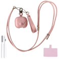 thumbnail image 1 of Funda protectora de piel auténtica ChouxiLin para AirPods 4, color rosa, 1 of 9