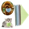 thumbnail image 4 of Greeniant Bufanda de baba para mascotas Linda toalla triangular ajustable para cuello de 25-45 cm Ropa para mascotas Verde, 4 of 6